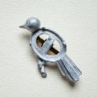 画像2: cast metal 18×13 OV "Bird" brooch finding (2)