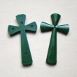 画像1: 61×35 DK/Green "Cross" cabochon (1)