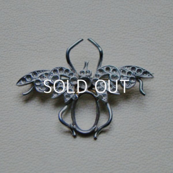 画像1: RP metal  "Bug" brooch finding (1)