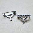 画像1: RP metal  "Deco" brooch finding (1)