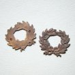 画像1: 30×27 brass leaf wreath stamping (1)