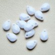 画像2: 10pcs 10×7 White acrylic briolette (2)