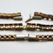 画像4: brass rhinestone blank  textured bracelet (4)