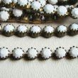 画像1: 6mm "Chalk White" rhinestone chain (1)