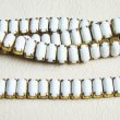 画像1: 8×4mm Baguette  "Chalk White" rhinestone chain (1)