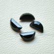 画像1: 4pcs 10×5 Half Moon  "Jet" (1)