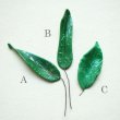 画像2: Antique wired veined long leaf "C"     (2)