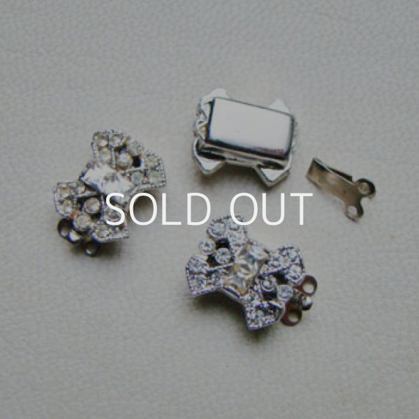 画像1: SP/Crystal BOW box clasp (1)