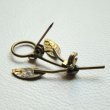 画像3: aged brass Flower Stem brooch finding (3)