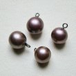 画像1: 12mm brown pearl wired drop (1)