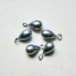 画像1: 2pcs 9×6 Gray wired drop (1)