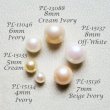 画像2: 2pcs 4mm ivory 1/2 drilled pearl (2)