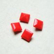 画像1: 2pcs 6mm square "Cherry Red" (1)