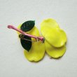 画像3: Yellow Glass Flower Brooch (3)