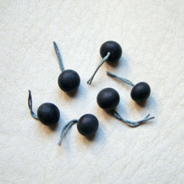 画像1: 6mm french jet wired beads (1)