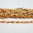 画像1: brass 4.8mm textured twist design chain (1)