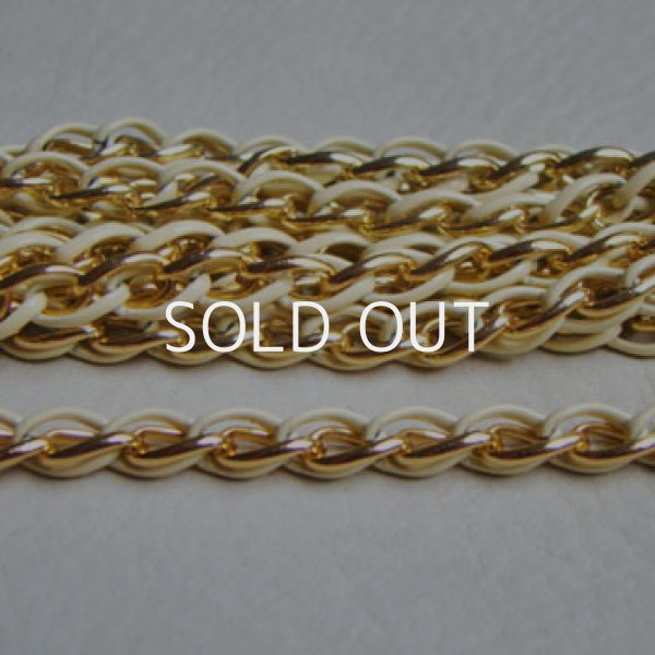 画像1: 10×6.5 Cream / GP twisted chain (1)