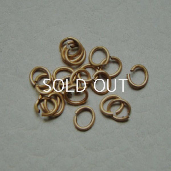 画像1: 10pcs brass 4.8×4 oval jump ring (1)