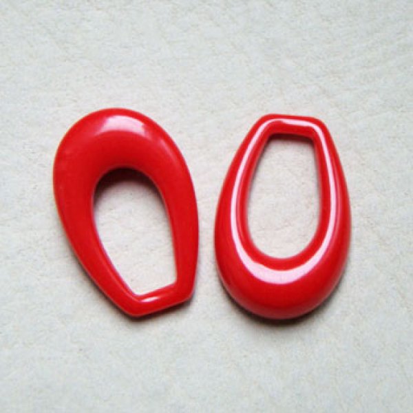 画像1: 27×18 plastic Cherry Red drop pendant (1)