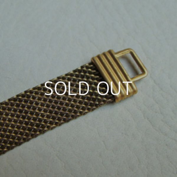 画像3: brass 12.5mm flat mesh chain (3)