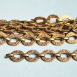 画像1: brass 12mm embossed plate link chain (1)