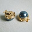 画像2: "M.H" 18mm charcoal pearl box clasp (2)