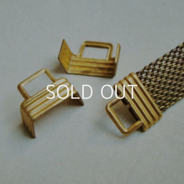 画像1: 15×12 brass SQ loop crimp end (1)