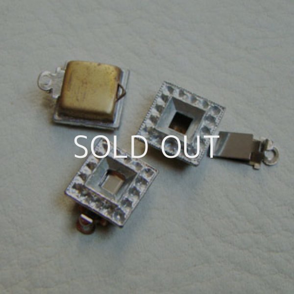 画像1: cast metal SQ setting box clasp (1)