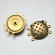 画像1: brass 18mm screen 3-strands connector (1)