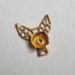 画像2: brass Leaf filigree setting connector (2)