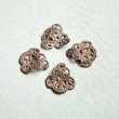 画像1: aged brass drop-shape filigree (1)