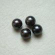 画像1: 4pcs 8mm No-hole pearl "Charcoal" (1)