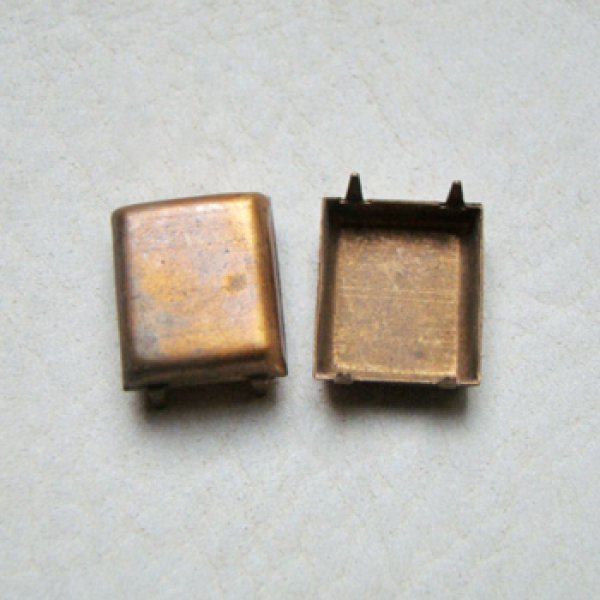 画像1: dark brass 14×12 rectangle CB setting (1)