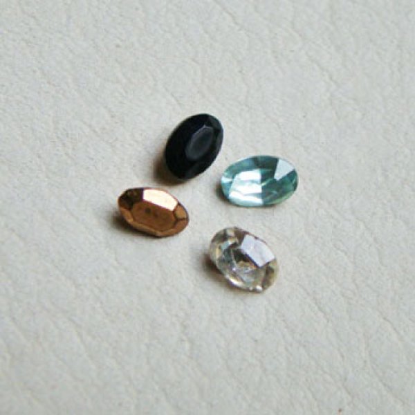 画像1: 2pcs 6×4 oval rhinestone (1)