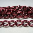 画像1: 22×17 Burgundy double link chain (1)