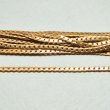 画像1: brass 3mm flat textured chain (1)