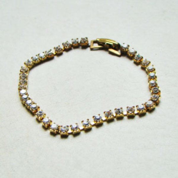 画像1: SW 3.5mm Crystal rhinestone bracelet (1)