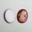 画像1: 25×18 OV Burgundy bisque cameo (1)