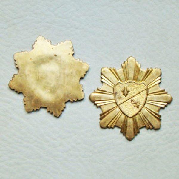 画像1: brass 44mm shield medallion (1)