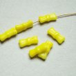 画像1: 2pcs yellow bowtie  beads (1)