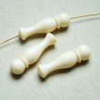 画像1: 36x10 ivory fancy long beads (1)