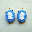 画像2: 12x10 OV wedgwood blue lady cameo L&R set (2)