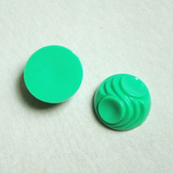 画像1: 17.8mm lucite textured cabochon "Green" (1)