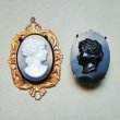 画像3: 30x22 OV "Black / Matte White" cameo (3)