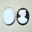 画像1: 32x24 OV "Black / White" cameo (1)