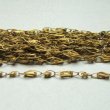 画像1: brass handmade fancy link chain (1)