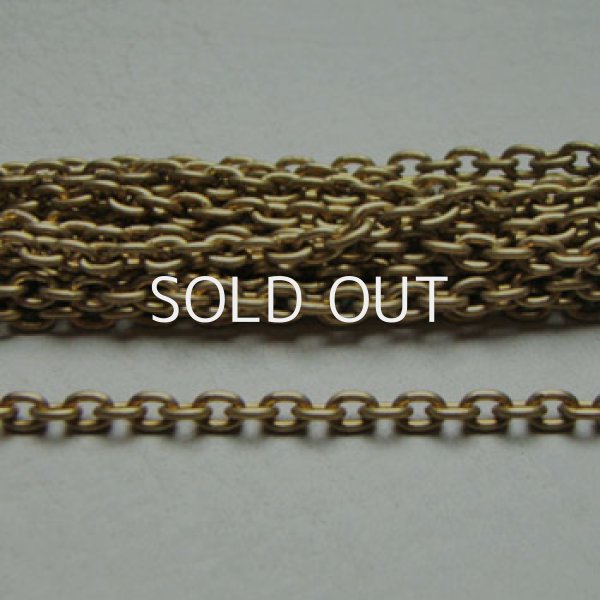 画像1: brass 5×3.8mm cable chain (1)