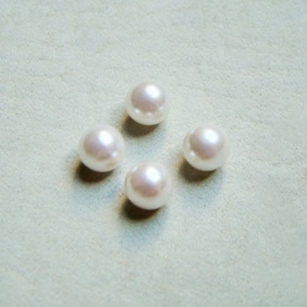 画像1: 10pcs 6mm off-white No-hole pearl (1)