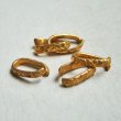 画像1: 2pcs brass 12x7 floral oval ring (1)
