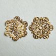 画像1: 27.5mm brass detailed filigree (1)